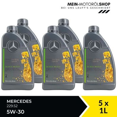 Mercedes 5W-30 229.52 5x1 Liter