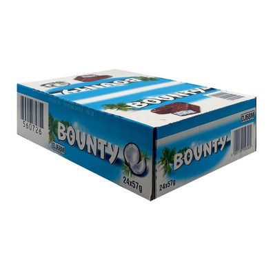 Bounty Kokosnuss Schokoriegel, Kiste mit 24x 57g