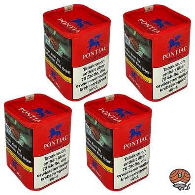 Pontiac American Blend Zigarettentabak Dose 4x 120g