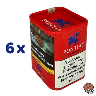 Pontiac American Blend Zigarettentabak Dose 6x 120g