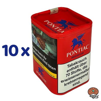 Pontiac American Blend Zigarettentabak Dose 10x 120g