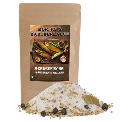 Moritz`s Räucherlauge Meeresfische 600g Räucherlake Räuchern Grillen Smoker Fischgewü