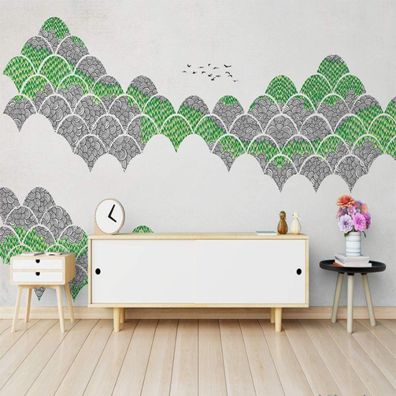 Vlies Fototapete Wandtapete Wandbilder Abstrakte Geometrische Landschafts 4418