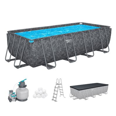APX365™ Winterfestes Frame Pool Komplett-Set mit Sandfilteranlage 549 x 274 x 132