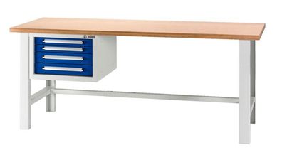 Werkbank stationär Wrkbank-sta-basic-wusk1/4-fix-2000mm