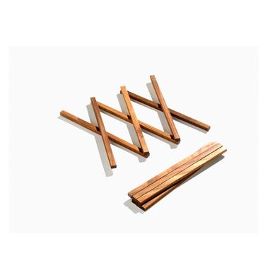 Untersetzer S/ Topfuntersetzer aus Nussbaumholz - ausziehbar bis 30 cm