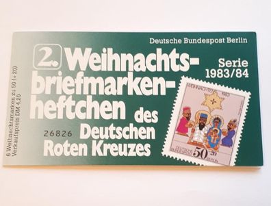 Deutsche Bundespost Berlin 2. Weihnachtsbriefmarkenheftchen DRK Serie 1983/1984