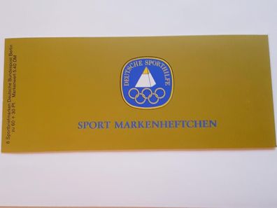 Deutsche Bundespost Berlin Sport Markenheftchen Deutsche Sporthilfe 2