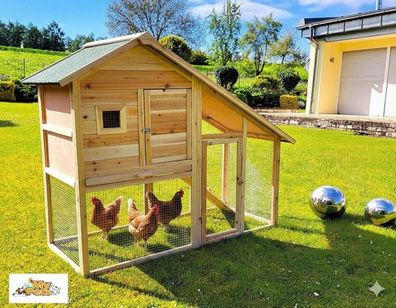 Hühnerstall CROSSI XXL Kleintiergehege Hühner Geflügelstall Gehege