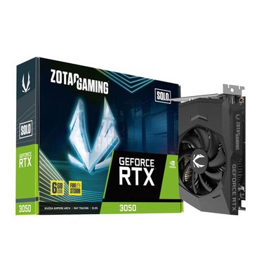 Zotac RTX 3050 SOLO, 6GB GDDR6 HDMI 3xDP HDMI