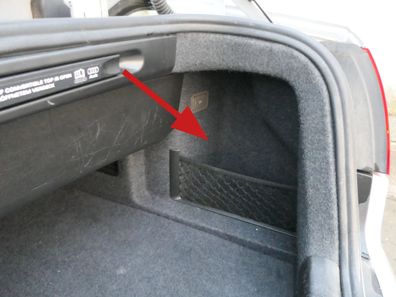 A4 8H Cabrio Abdeckung Verkleidung Kofferraum hinten rechts Seite schwarz