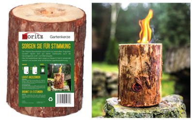 Moritz 1x Schwedenfeuer Baumfackel inkl. Anzünddocht Finnenfackel Gartenfackel Fackel