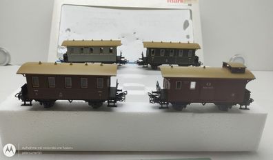 Märklin H0 4035 Wagen-Set "Preußischer Personenzug" / K.P.E.V. / OVP weiß