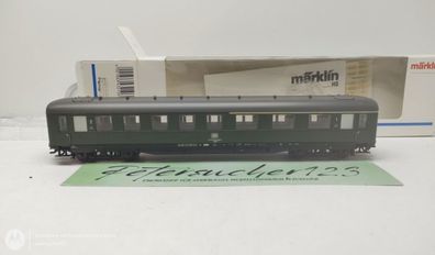 Märklin H0 AC 43210 Schürzenwagen 1./2. Kl. ABüe334 NEM / DB / OVP weiß