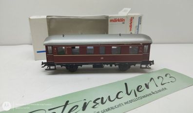 Märklin H0 AC 4335 Einheitsnebenbahnwagen 2. Kl Bi NEM / DB / OVP weiß