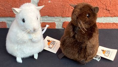 Kösen 2730 & 2731 & 2732 Maus Spitzmaus Weiß & Braun Plüschtier Stofftier NEU!