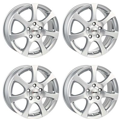 4 Autec Zenit Felgen 5,5x14 5x100 SIL für VW Polo Fox Aluräder