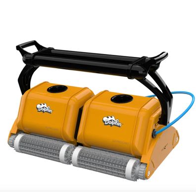 Dolphin 2X2 Poolroboter PRO GYRO Canebo-Bürsten Reinigung Boden & Wasserlinie