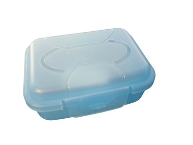 Snack Box BLAU Proviantbox Micro 9,5x7,5x3,5cm Aufbewahrung z.B Hundelerkerli