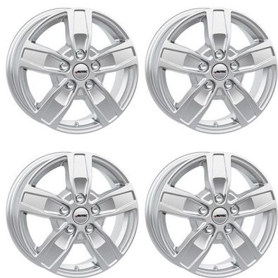 4 Autec Quantro Felgen 7,5x18 5x130 SIL für Nissan NV400 Aluräder