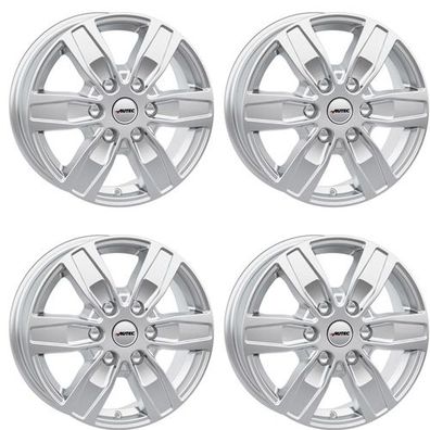 4 Autec Quantro Felgen 6,5x16 6x130 SIL für Mercedes-Benz Sprinter Aluräder