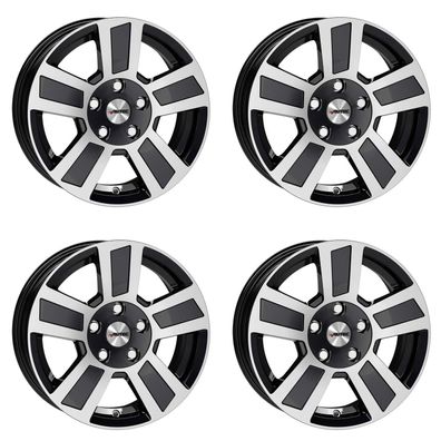 4 Autec Tigris Felgen 6,0x15 4x100 SWP für Caravan / Anhänger (Trailer) Caravan