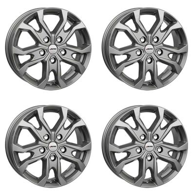 4 Autec Kiso Felgen 7,0x17 5x118 SIL für Fiat Ducato Aluräder