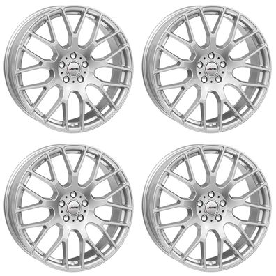 4 Autec Nimah Felgen 8,0x19 5x112 SIL für VW Golf VIII Golf VII T-Roc Golf VI Touran