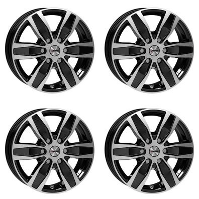 4 Autec Quantro Felgen 6,5x16 6x120 SWP für Ford Transit Custom Tourneo Custom