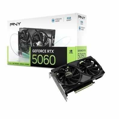 PNY RTX5060 VERTO Dual Fan, 8GB GDDR7 HDMI 3xDP