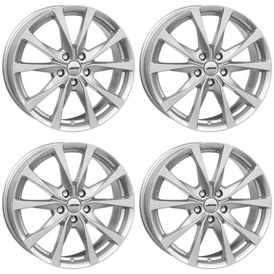 4 Autec Brixen Felgen 8,0x20 5x112 SIL für Skoda Yeti Octavia Kodiaq Enyaq Karoq