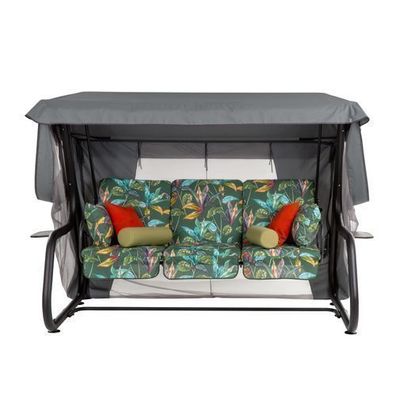 Hollywoodschaukel mit Moskitonetz Venezia Lux Black Edition G058-02PB PATIO