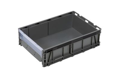 System-Lagerbox stapelbar Syslgrbox-stpl-gr3-grau