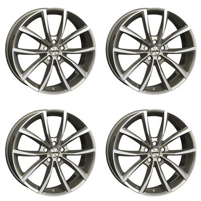 4 Autec Astana Felgen 8,0x19 5x112 SILP für Audi A8 TT A3 Q3 S3 S8 Q2 SQ2 A6 Q4