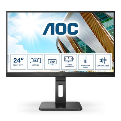 AOC Pro-line 24P2QM - P2 Series - LED-Monitor - 61 cm (24") (23.8" sichtbar) - ... ->