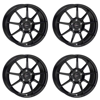 4 Autec ClubRacing Felgen 9,5x18 5x114,3 SW für Club-Line Club-Line Aluräder