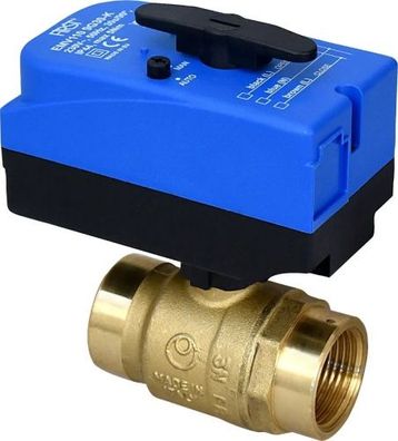 First 2-Wege Motorkugelventil EMV 110 / 220 Messing (Trinkwasser und Heizung) DVGW
