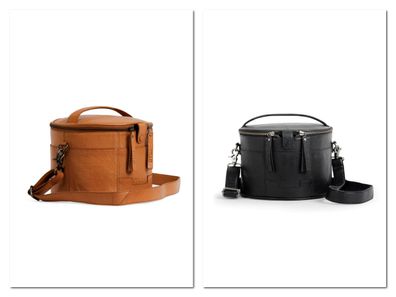 Muud Enturn Black Whisky Ledertasche handgefertigt Tasche Leder schwarz braun