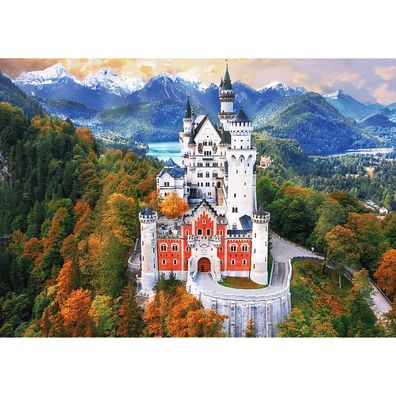 TREFL Puzzle Premium Plus Photo Odyssey: Schloss Neuschwanstein 1000 Teile