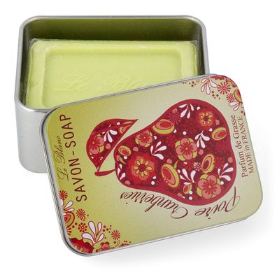 Le Blanc Pear Cranberries Naturseife in Blechdose 100 g