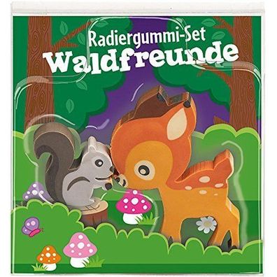 Moses Verlag * 30796 Radiergummi-Set Waldfreunde