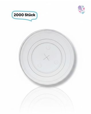 Trinkbecher -Deckel mit Kreuzschlitz – passend für Papierbecher, verschiedene Größen,