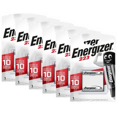 6x Energizer CR-P2 - DL223 Lithium Power Photo Batterie 6V im Blister CR P2