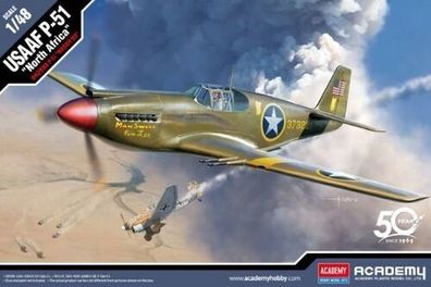 Academy 12338 USAAF P-51 Nordafrika in 1:48 Academy 492338 Bausatz