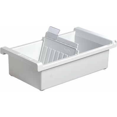 HAN Karteikasten DIN A7 für 800 Karteikarten grau ohne Deckel