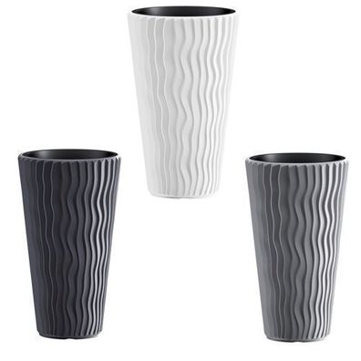 Blumentopf mit Sandy Slim Wohnen Dekoration Blumentöpfe Prosperplast 45L Garten