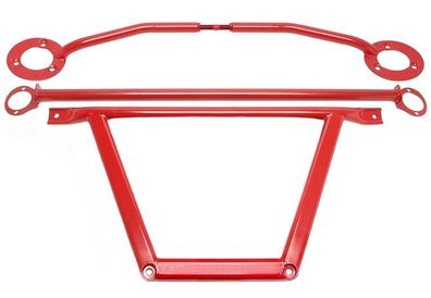 TA Technix Stahl Domstreben Kit rot passend für BMW 3er E36 4 Zylinder M43