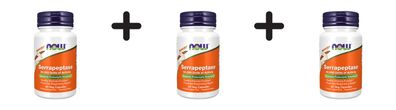 3 x Now Foods Serrapeptase (60 vcaps)