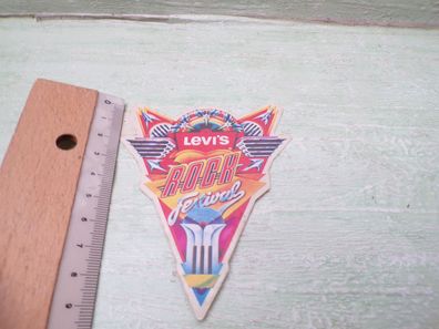 alter Sticker Aufkleber Levi`s Rock Festival 1980er Jahre