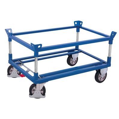 VARIOfit Palettenfahrgestell Elastikvollgummibereifung fuer Gitterboxen/Europaletten